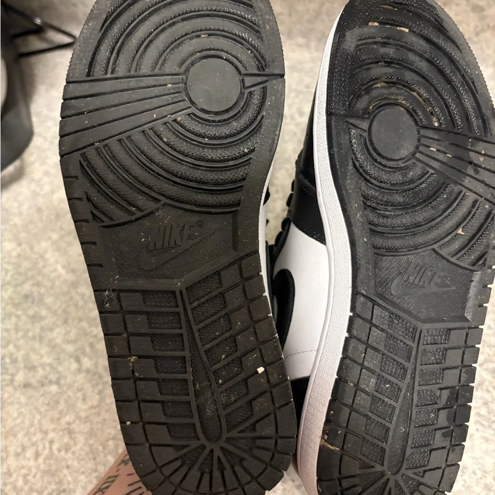 Jordan Women's Black and White High-Top Sneakers - Picture 6 of 6